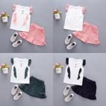 ha414 เสื้อ+กางเกง size 80-110 4ตัวต่อแพ็ค