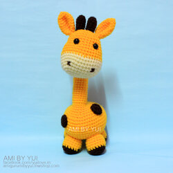 ตุ๊กตาถักไหมพรมยีราฟ Giraffe