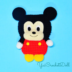 ซองใส่โทรศัพท์มือถือไหมพรม มิกกี้เม้าส์