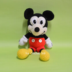 ตุ๊กตาถักไหมพรมมิกกี้เม้าส์ Mickey Mouse