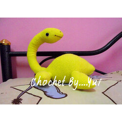 ตุ๊กตาถักไหมพรมไดโนเสาร์อิลาสโม่ซอรัส Dinosaur Elasmosaurus