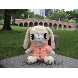 ตุ๊กตาถักไหมพรมกระต่ายบันนี่ แบม Rabbit Bunny Bam