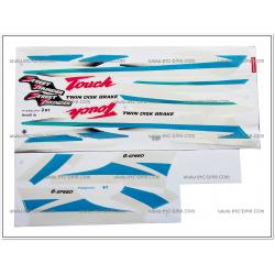 สติ๊กเกอร์ TOUCH ปี 97 ติดรถสีดำ