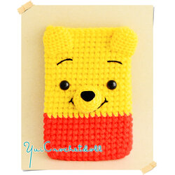 ซองใส่โทรศัพท์มือถือไหมพรม หมีพูห์