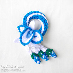 พวงมาลัยดอกแคทรียาไหมพรม ไซส์ S