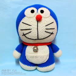 ตุ๊กตาถักไหมพรมโดเรม่อน Doraemon
