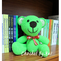 ตุ๊กตาถักไหมพรมหมีดุ๊กดิ๊ก