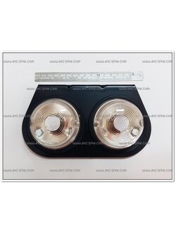 ไฟเอนกประสงค์ (คู่) ฝาใส หลอดแดง/ส้ม 12V.