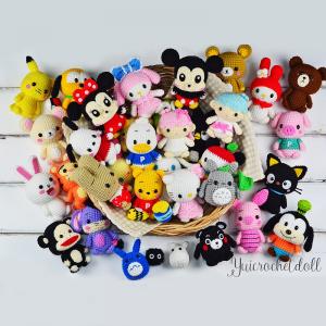 ตุ๊กตาถักโครเชต์ ขนาด 2.5-3 นิ้ว