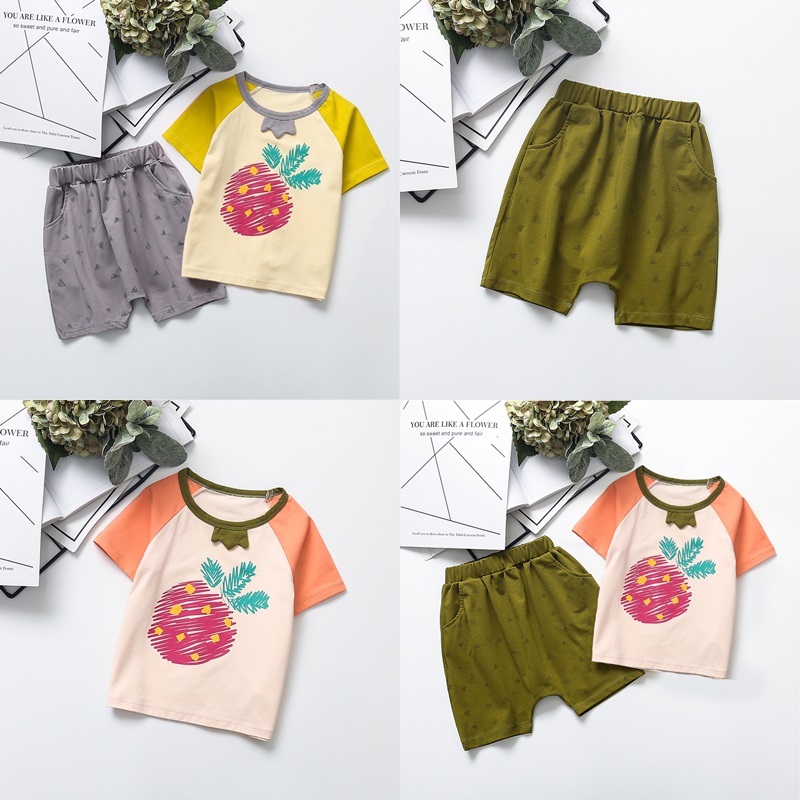 km3165 เสื้อ+กางเกง ขนาด 90-130 จำนวน 5 ตัวต่อแพ็ค