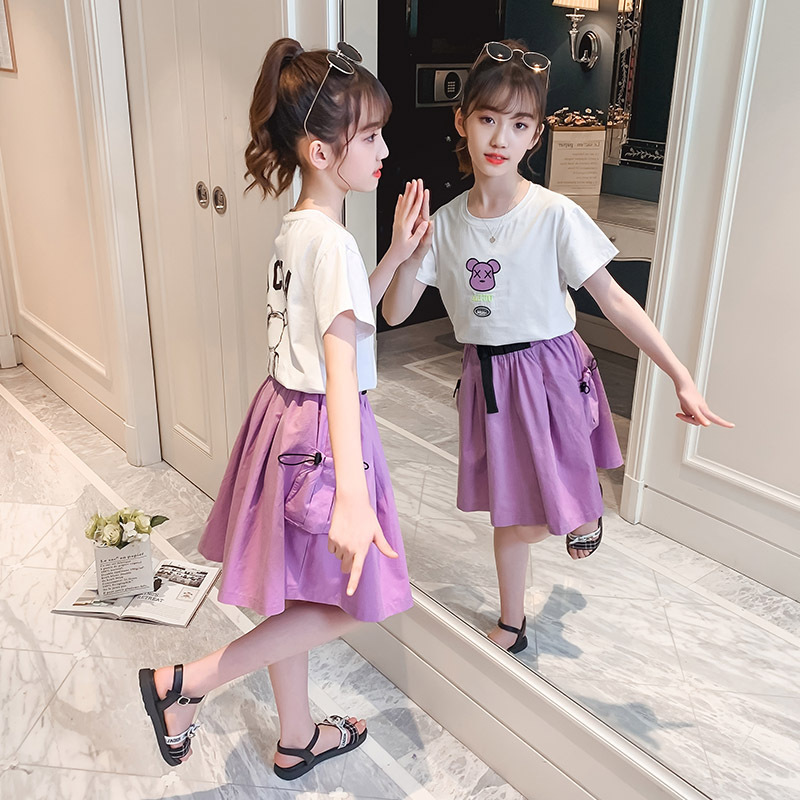 dr5003 เสื้อ+กระโปรง เด็กโต 3 ตัวต่อแพ็ค 110-160 (เลือกไซส์ได้ให้ครบแพ็ค)