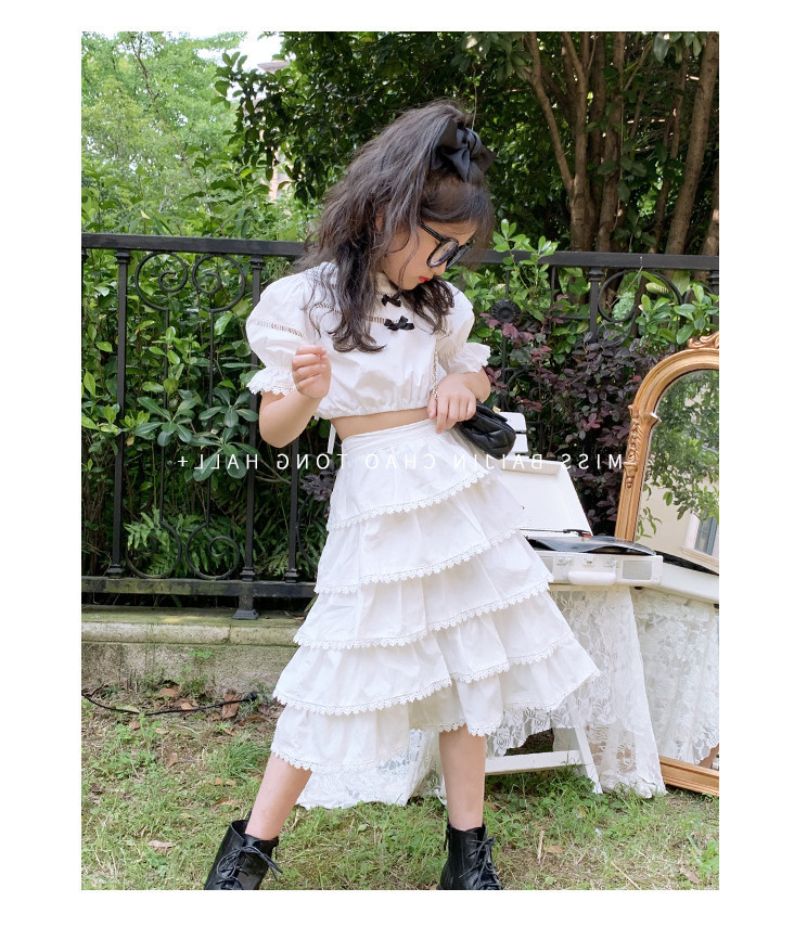 yw1349 เสื้อ+กระโปรง size 7-15 5 ชุดต่อแพ็ค