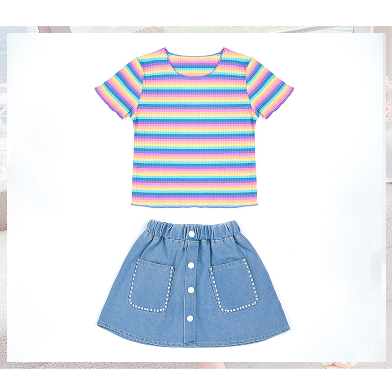 dr5292 เสื้อ+กระโปรง เด็กโต 3 ตัวต่อแพ็ค 110-160 (เลือกไซส์ได้ให้ครบแพ็ค)