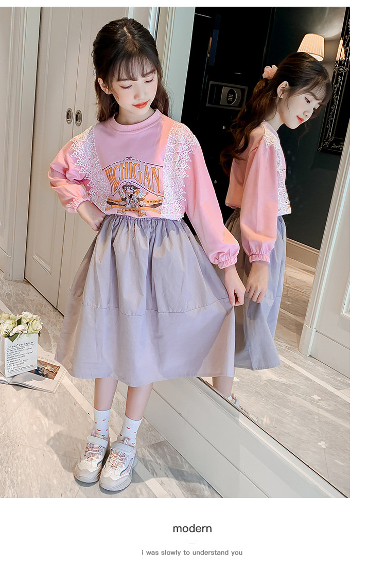 pa544 เสื้อแขนยาว+กระโปรง 120-170 จำนวน3 ตัวต่อแพ็ค (เลือกไซส์ได้ให้ครบแพ็ค)