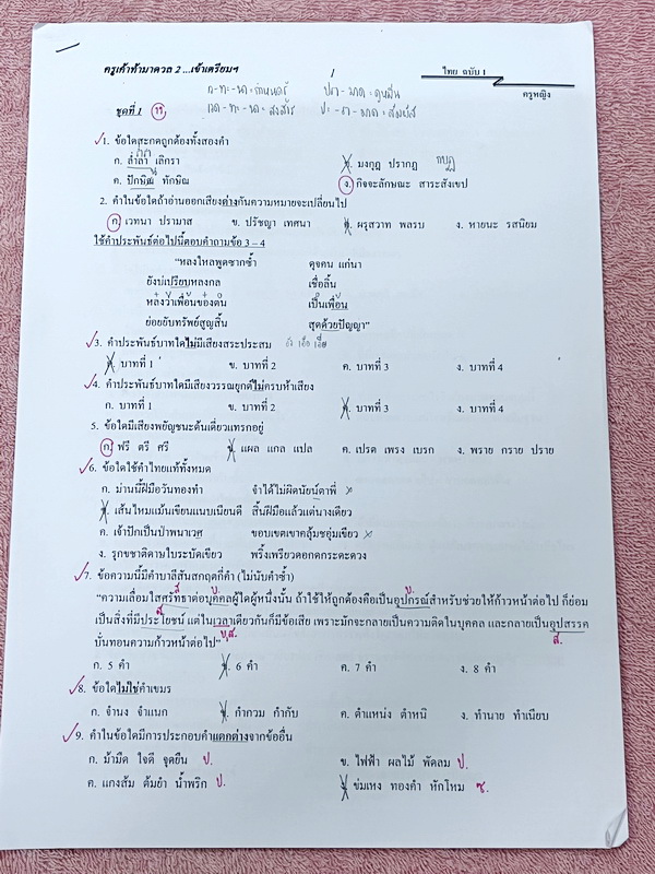 ►ครูหญิง◄ หนังสือกวดวิชาภาษาไทย + ชีทอีก 7 ชุด ท้าดวลชวนมาทำโจทย์ เน้นฝึกทำโจทย์ เหมาะสำหรับนักเรียนชั้น ม.ต้น และนักเรียนที่กำลังเตรียมสอบเข้า ม.4 เตรียมอุดม มีสรุปเนื้อหากระชับสั้นๆ ก่อนตะลุยโจทย์ทั้งเล่ม จดครบเกือบทั้งเล่ม จดละเอียด ด้านหลังมีเฉลยของอา