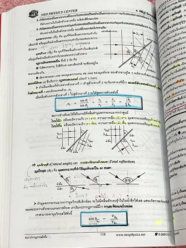 ►Neo Physics◄ หนังสือกวดวิชานีโอฟิสิกส์ อ.พิสิฎฐ์ สรุปสูตรและทฤษฎีสำคัญวิชาฟิสิกส์ระดับ ม.ปลาย ปวช. ปวส เพื่อนำไปใช้สอบเข้ามหาลัยและสอบแข่งขันชิงทุน มีสรุปเนื้อหาสำคัญรวม 22 บท มีเขียนบางหน้า และมีไฮไลท์เน้นข้อความสำคัญบางหน้า เนื้อหาตีพิมพ์สมบูรณ์ทั้งเล่