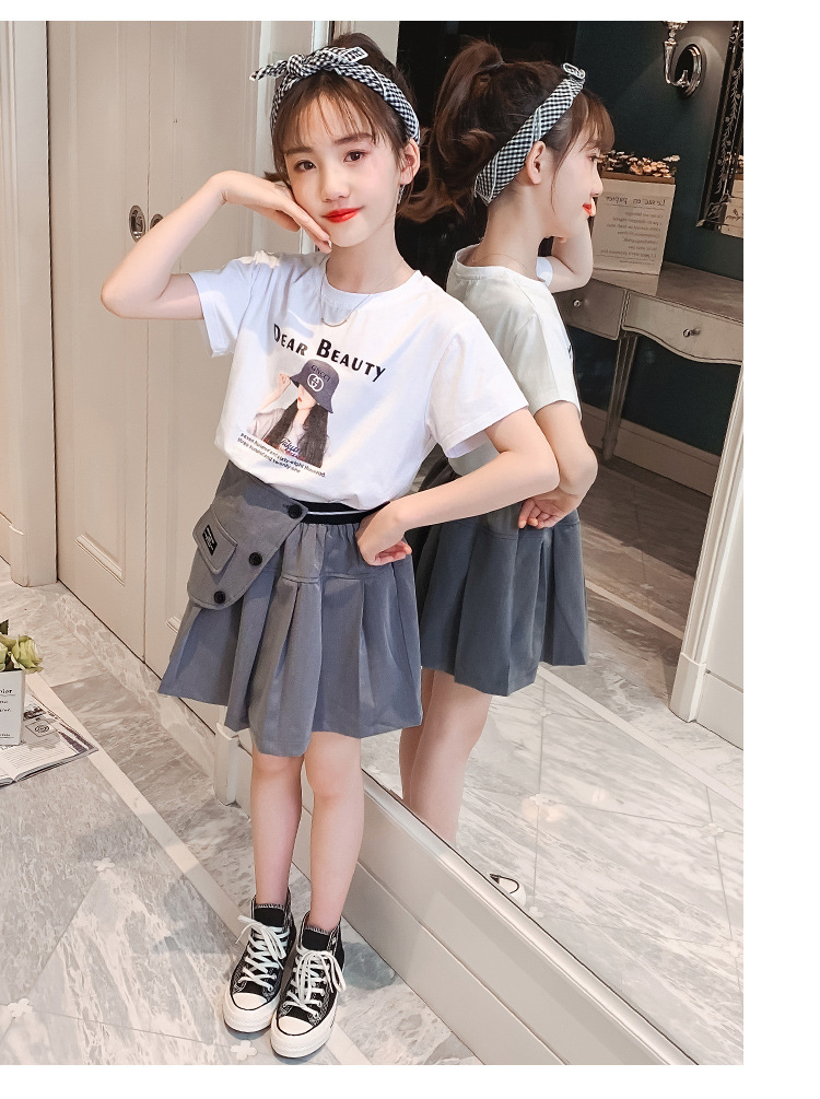 dr4995 เสื้อ+กระโปรง เด็กโต 3 ตัวต่อแพ็ค 110-170 (เลือกไซส์ได้ให้ครบแพ็ค)