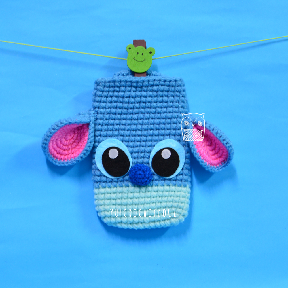 ซองใส่โทรศัพท์มือถือไหมพรม สติช