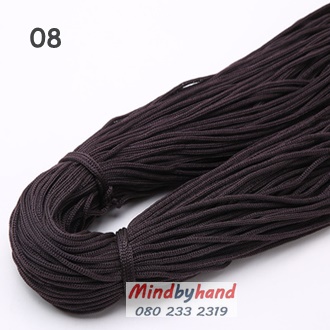 เชือกร่ม ขนาด 3 มิล รหัสสี 08 Dark Coffee