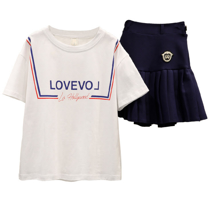 hp408 เสื้อ+กระโปรง เด็กโต 3 ตัวต่อแพ็ค size 110-170 (เลือกไซส์ได้ให้ครบแพ็ค)
