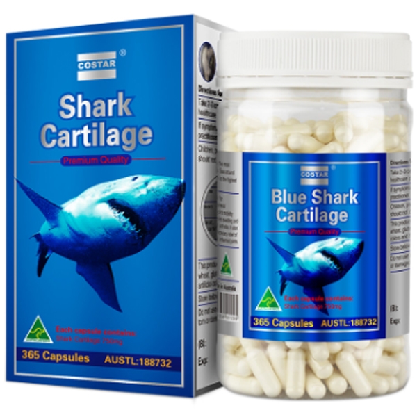 พร้อมส่ง กระดูกอ่อนปลาฉลาม Costar Shark Cartilage 365เม็ด