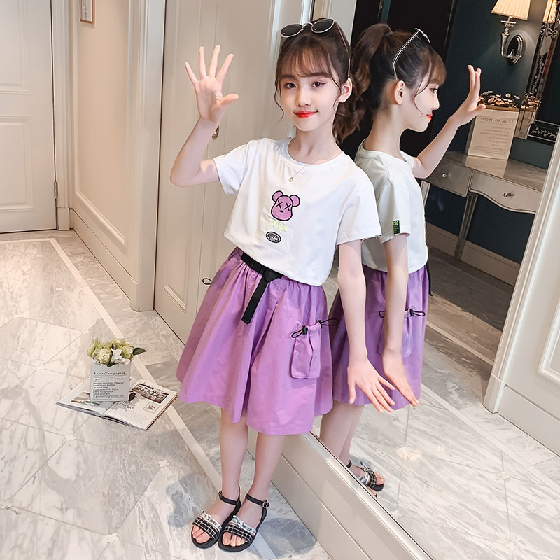 dr5003 เสื้อ+กระโปรง เด็กโต 3 ตัวต่อแพ็ค 110-160 (เลือกไซส์ได้ให้ครบแพ็ค)