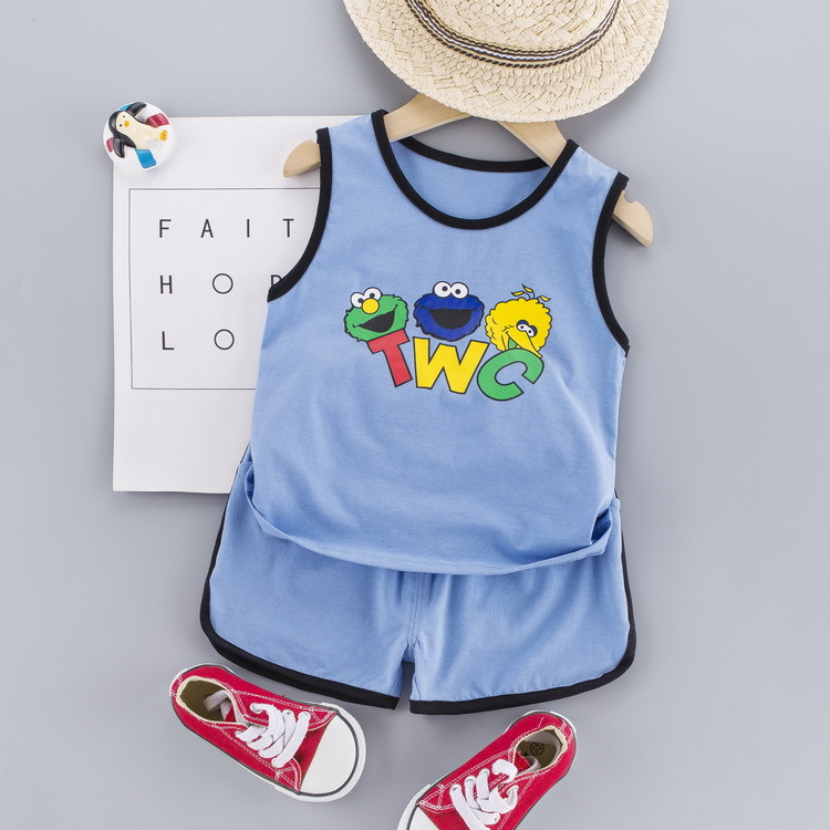 ha1608 เสื้อกล้าม+กางเกง size 80-110 จำนวน 4 ตัวต่อแพ็ค