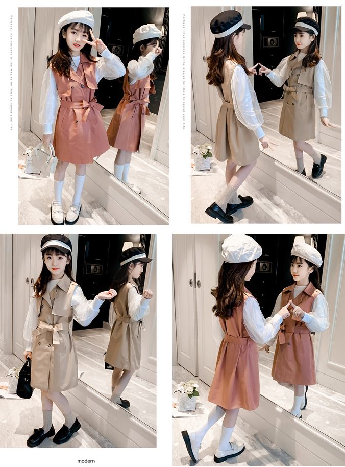 pa535 เสื้อยืดแขนยาว+เดรส 120-170 จำนวน3 ตัวต่อแพ็ค (เลือกไซส์ได้ให้ครบแพ็ค)