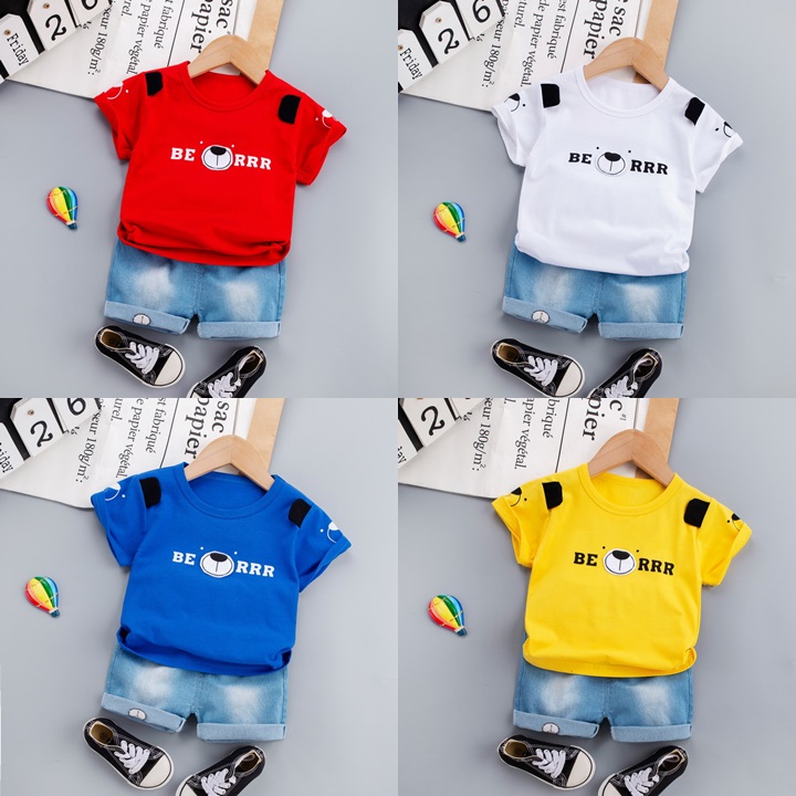 ha1555 เสื้อ+กางเกง size 80-110 จำนวน 4 ตัวต่อแพ็ค
