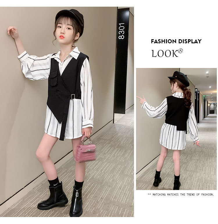 dr4468 เสื้อเชิ๊ต+เสื้อตัวนอก เด็กโต 3 ตัวต่อแพ็ค 110-170 (เลือกไซส์ได้ให้ครบแพ็ค)