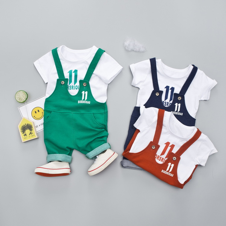ha388 เสื้อ+กางเกงเอี๊ยม size 80-110 4ตัวต่อแพ็ค