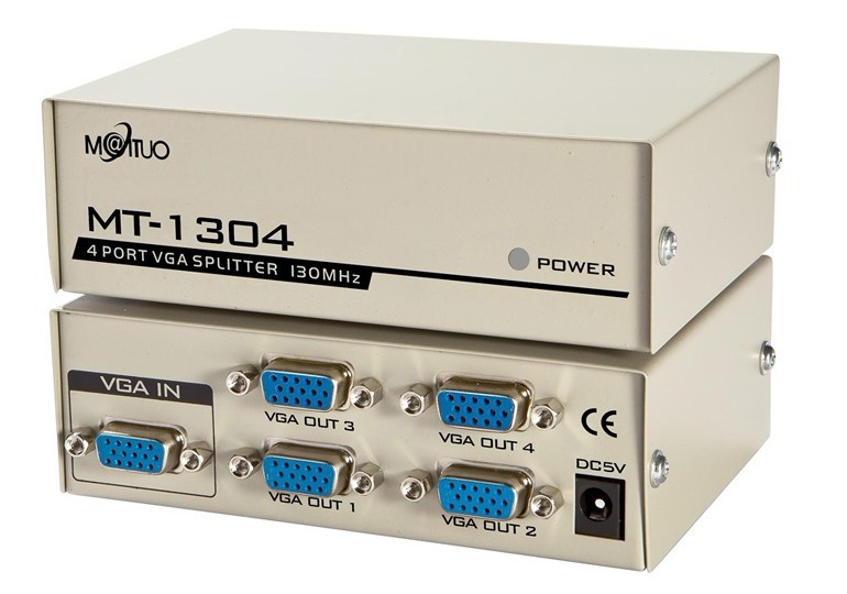 ตัวแยกสัญญาณ VGA 4 ช่อง ( MT 1304 4 port VGA Splitter )