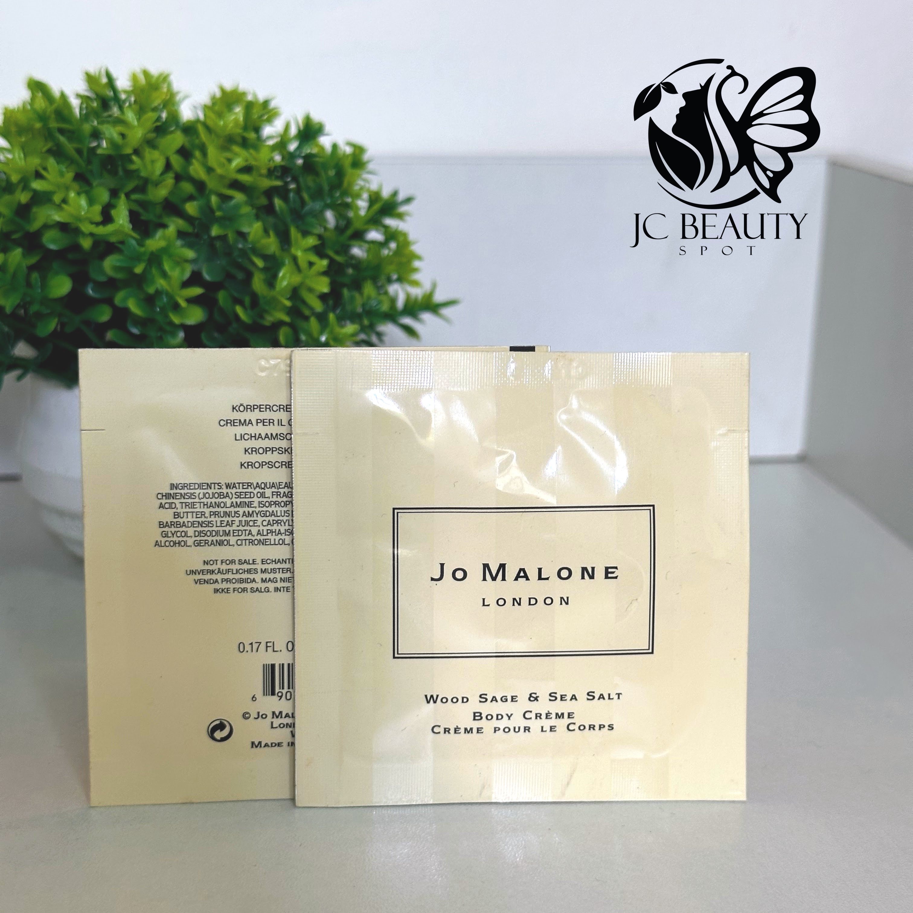 Jo Malone Wood Sage & Sea Salt Body Creme Size 5ml.