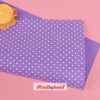 ผ้าสักหลาด ลายจุด (จุดเล็ก)