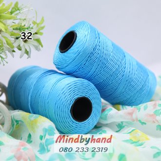 เชือกเอ็นนิ่ม ขนาด 1.5 มิล รหัสสี 32 Blue