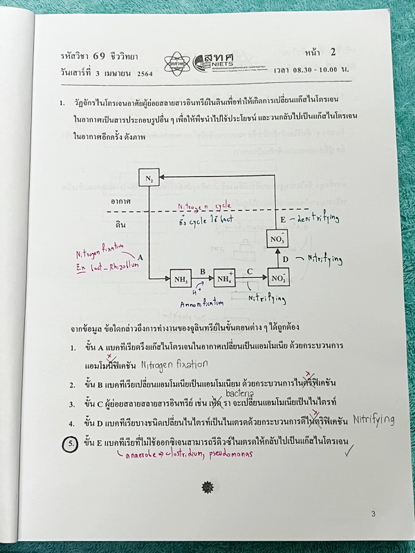 ►ข้อสอบ สทศ.◄ ปกใหม่ หนังสือกวดวิชาหมอพิชญ์ไบโอบีม Biobeam รวมข้อสอบจริงวิชาชีววิทยา สทศ.ปี 2558 -2564 เฉลยครบทุกข้อ จดครบทุกหน้า จดละเอียด หนังสือเล่มหนาใหญ่มาก