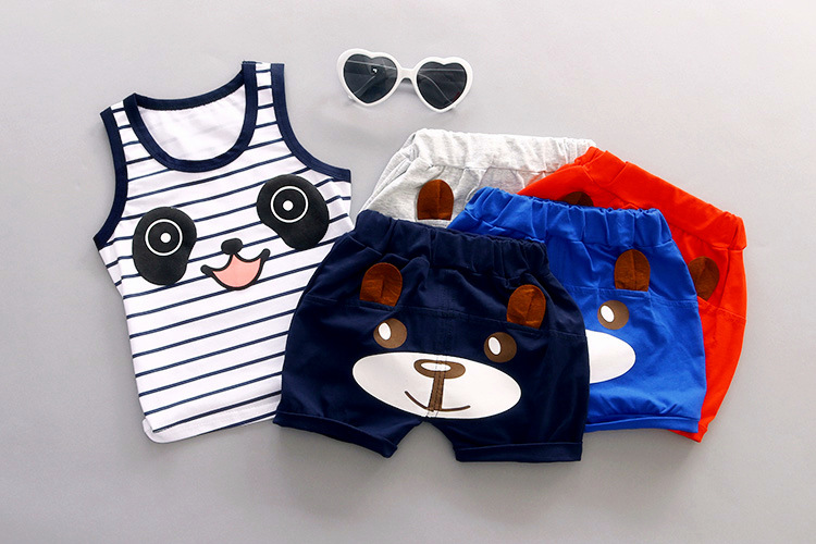 ha289 เสื้อกล้าม+กางเกง size 80-110 4 ตัวต่อแพ็ค