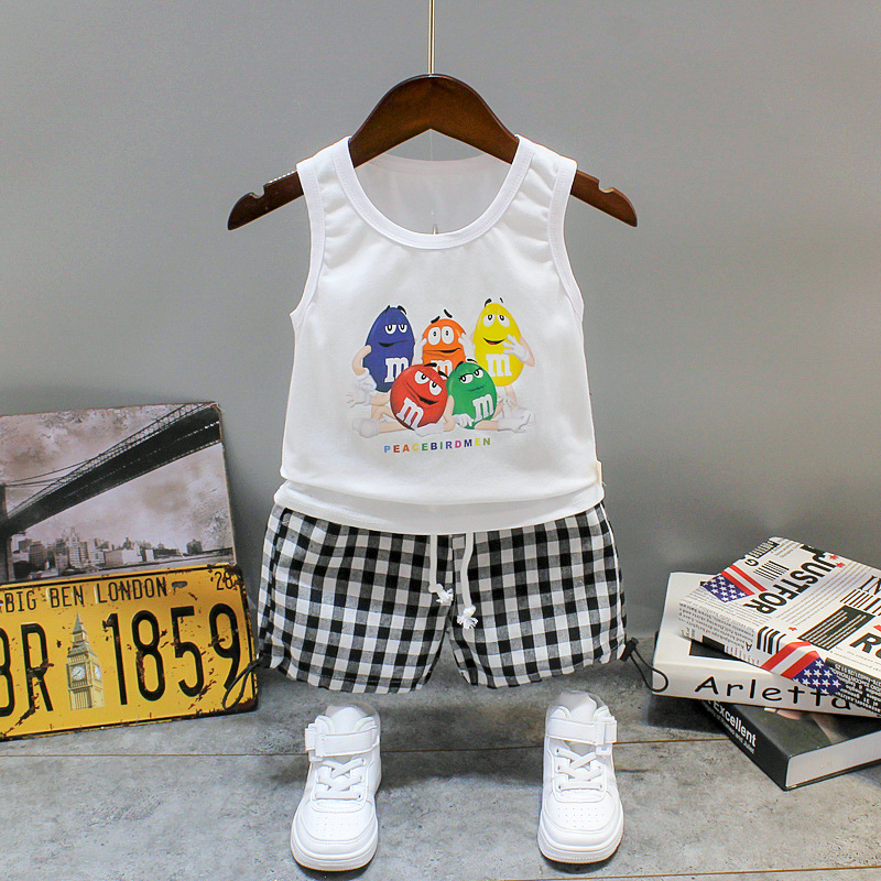 ha1544 เสื้อกล้าม+กางเกง size 80-120 จำนวน 5 ตัวต่อแพ็ค