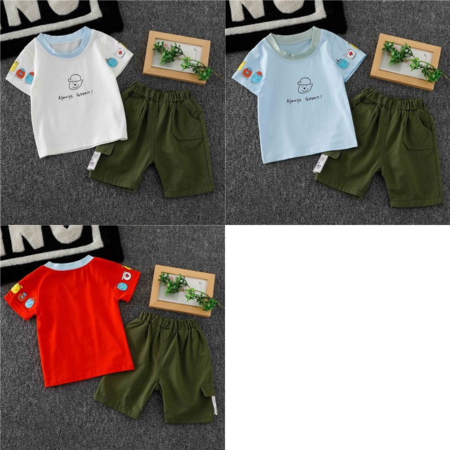 ha1430 เสื้อ+กางเกง size 90-120 จำนวน 4 ตัวต่อแพ็ค