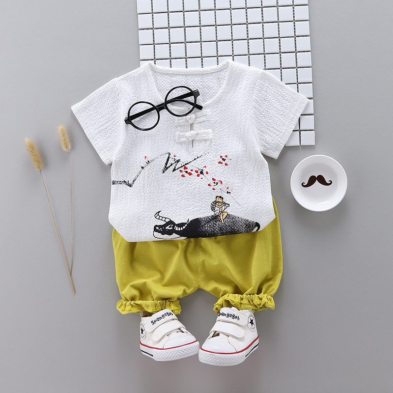 ha453 เสื้อ+กางเกง size 80-110 4ตัวต่อแพ็ค