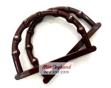 หูกระเป๋าพลาสติก ตัว D ลายข้อไผ่