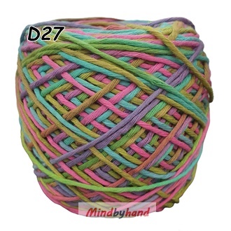 ไหมคอตตอลจัมโบ้ สีเหลือบ D27