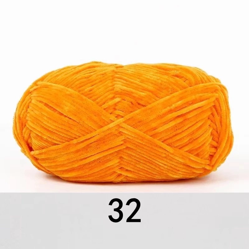 ไหมพรมกำมะหยี่เส้นเล็ก สี 32