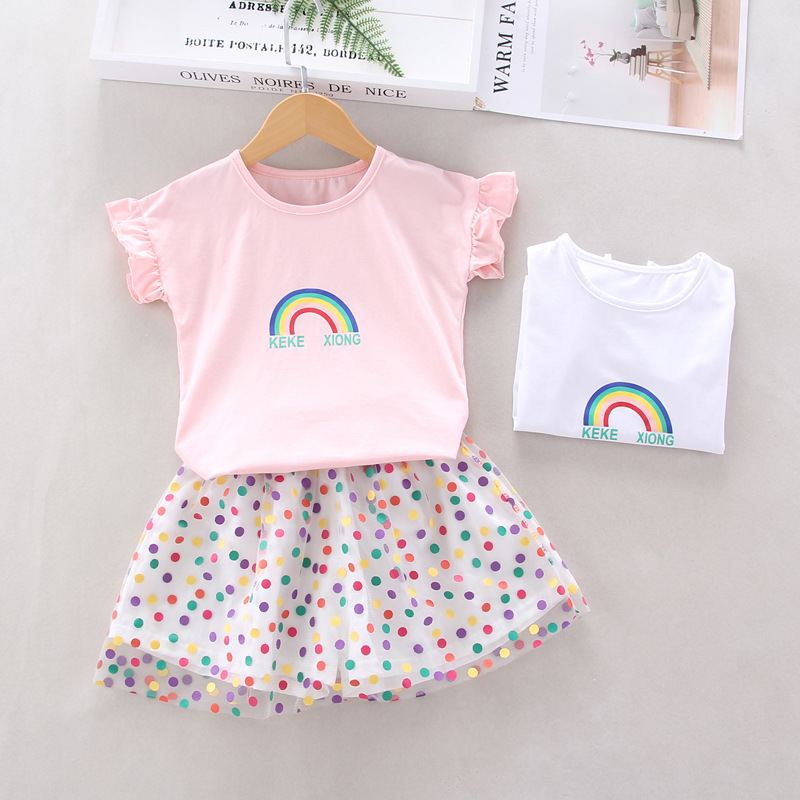 ha1286 เสื้อ+กระโปรง size 80-110 จำนวน 4 ตัวต่อแพ็ค