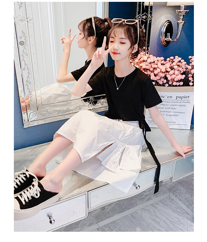 dr5158 เสื้อ+กระโปรง เด็กโต 3 ตัวต่อแพ็ค 110-170 (เลือกไซส์ได้ให้ครบแพ็ค)