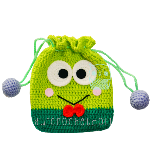 แพทเทิร์นกระเป๋าหูรูดไหมพรม ชุด 1 Drawstring Crochet Bag Pattern 1