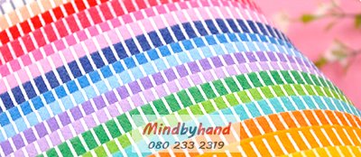 ผ้าสักหลาดแบบอยู่ทรง ลายเส้น