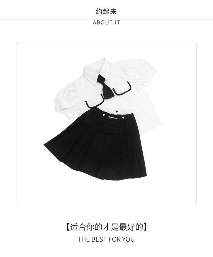 dr4736 เสื้อ+กระโปรง เด็กโต 3 ตัวต่อแพ็ค 110-170 (เลือกไซส์ได้ให้ครบแพ็ค)