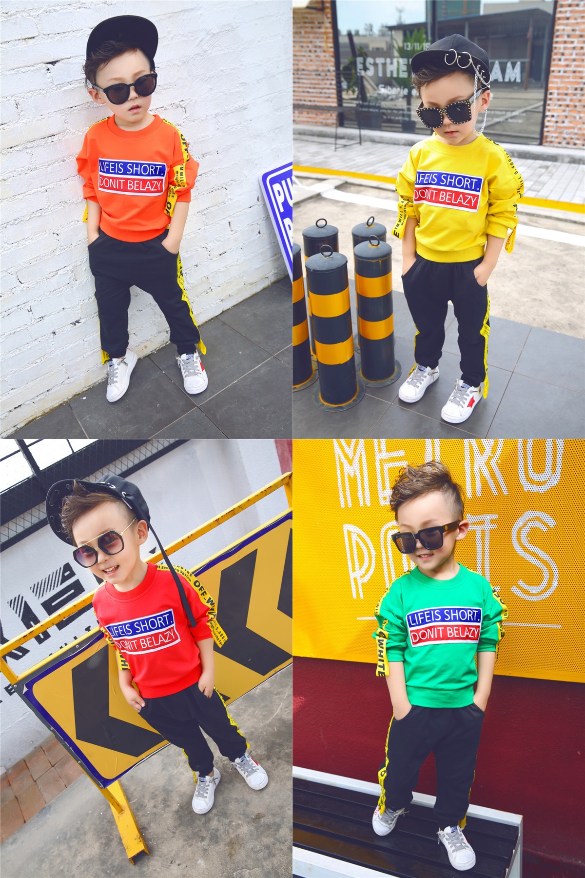ha167 เสื้อ+กางเกง size 80-110 4 ตัวต่อแพ็ค