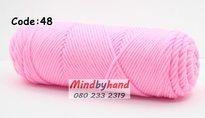 ไหมพรมวาเลนไทน์ รหัสสี 48 Pink